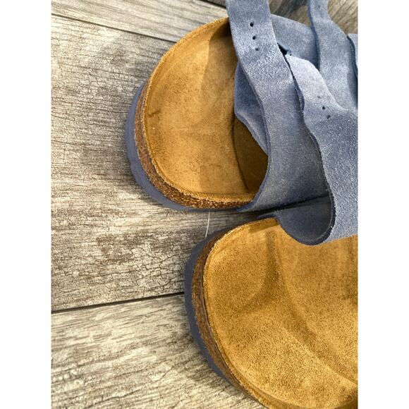 Birkenstock Blue Suede Sandals Men’s EU 46 US 13 - Picture 7 of 8